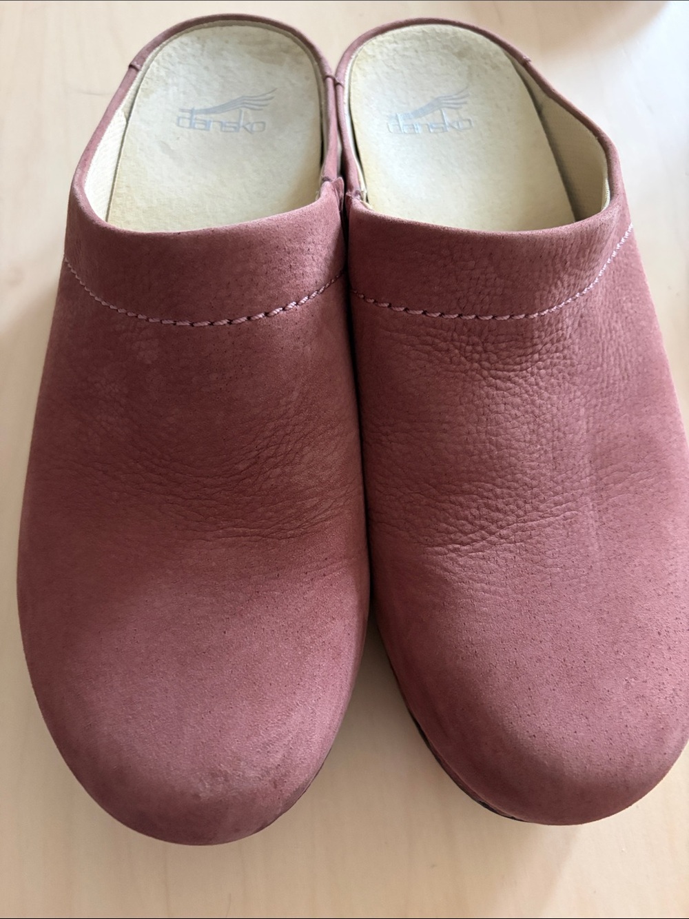 Dansko Women's Suede Clog in Rose